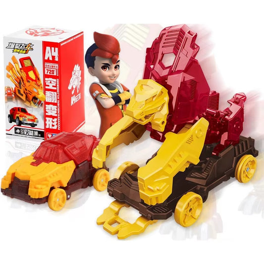 Screechers Wild Explosion Speed Fly Deformation Car Beast Attack Action Figures Capture Flips Transformation Children Toys
