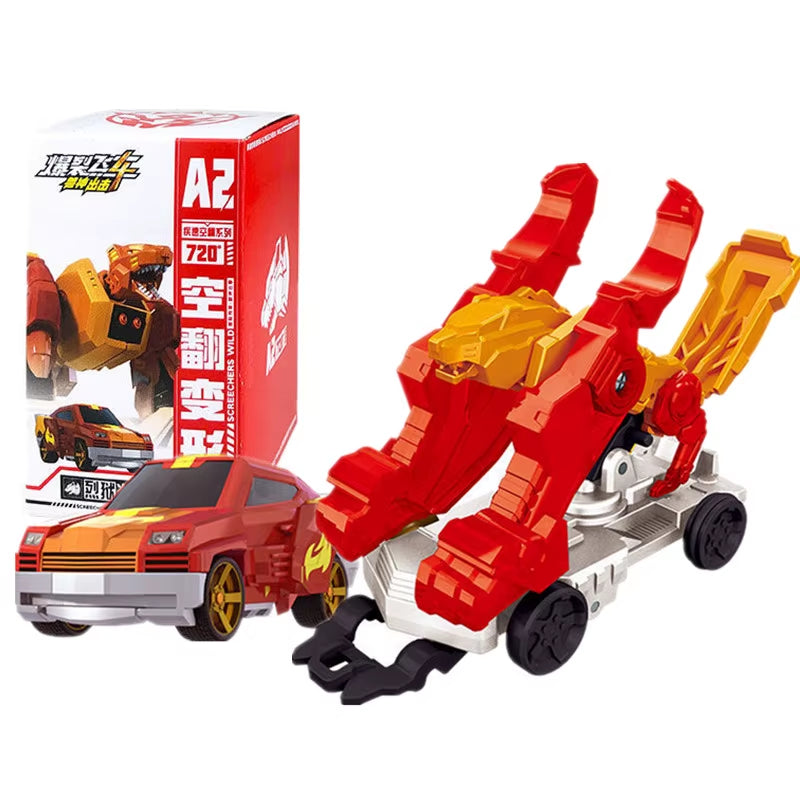 Screechers Wild Explosion Speed Fly Deformation Car Beast Attack Action Figures Capture Flips Transformation Children Toys