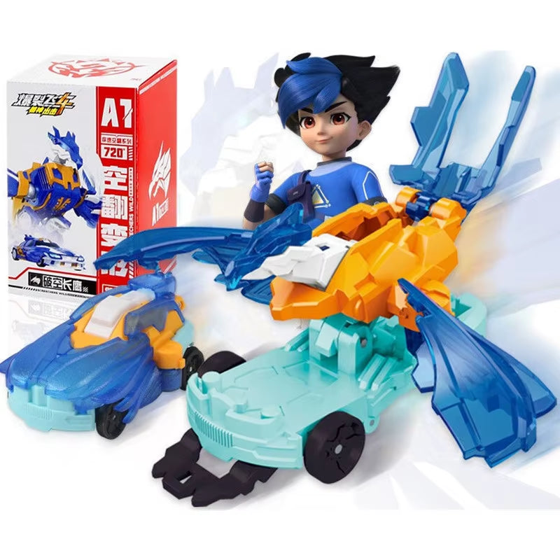 Screechers Wild Explosion Speed Fly Deformation Car Beast Attack Action Figures Capture Flips Transformation Children Toys