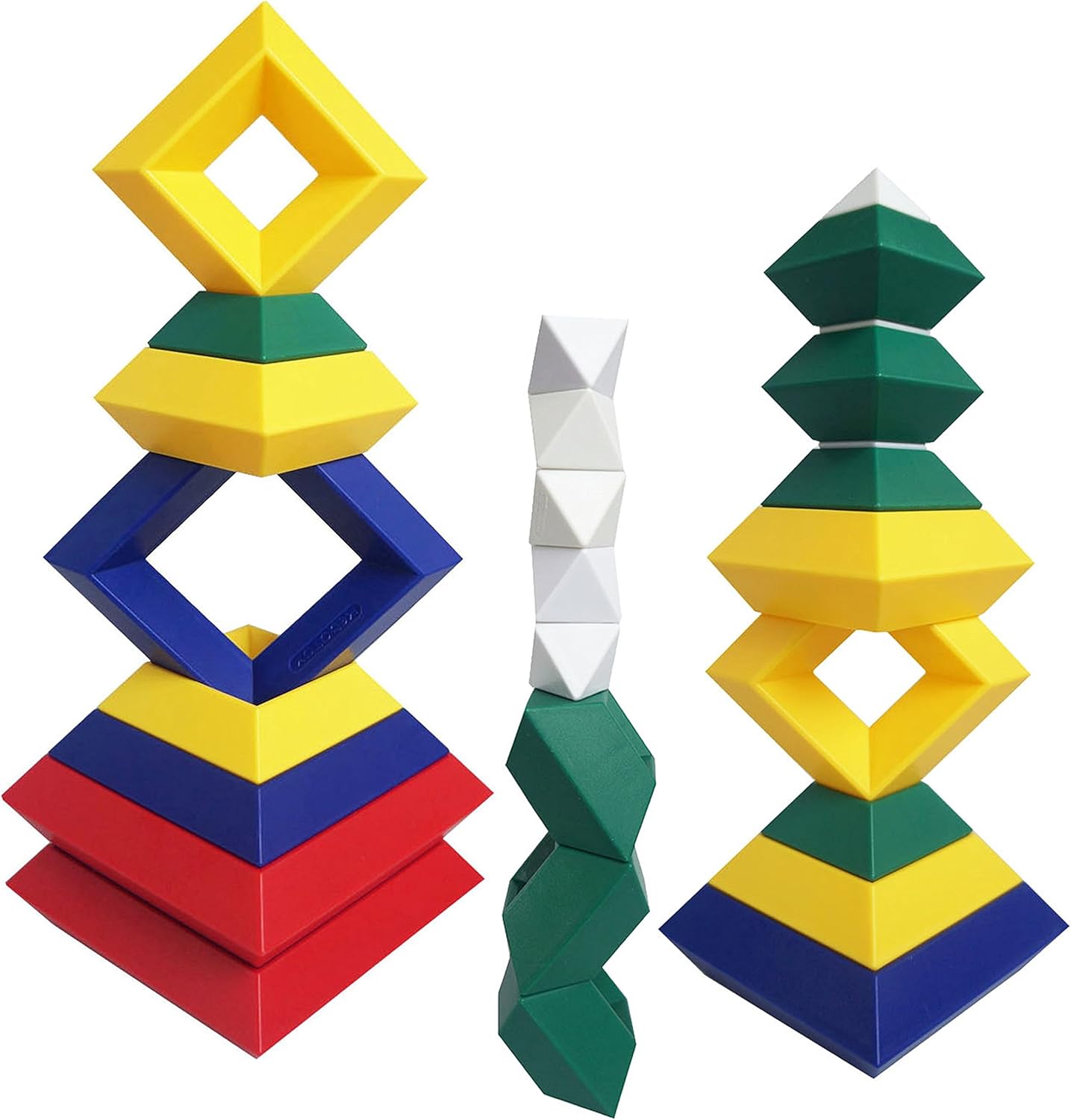16PCS Pyramid Building Blocks – Brain Teaser Stacker