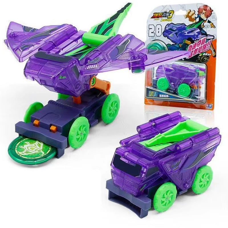 Screechers Wild Explosion Speed Fly Deformation Car Beast Attack Action Figures Capture Flips Transformation Children Toys